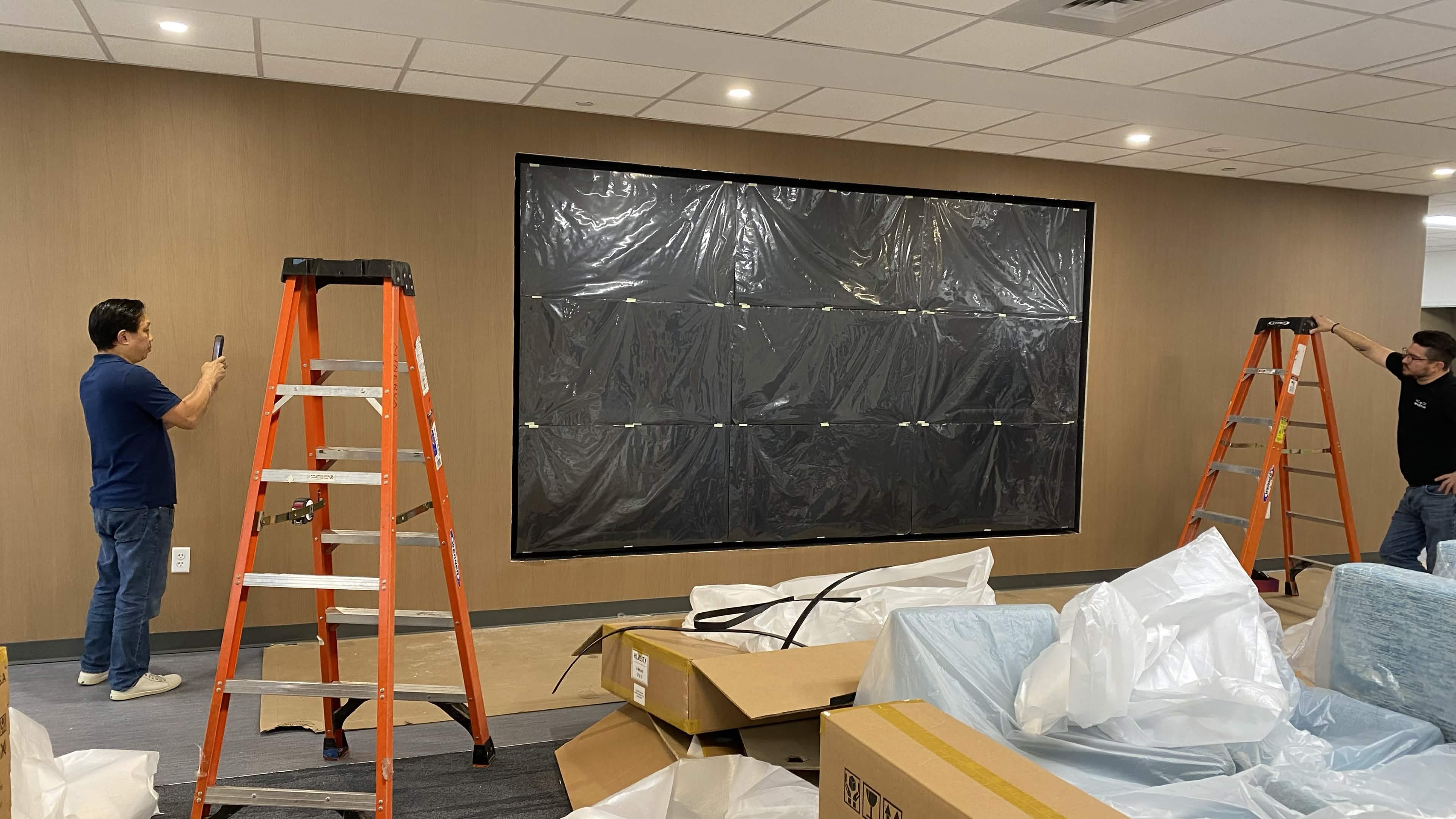 Video wall installation